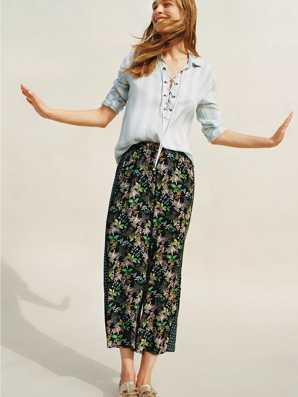 Anthropologie Ett:twa Rousseau Cropped Wide Leg Pants (M) - Picture 5 of 12
